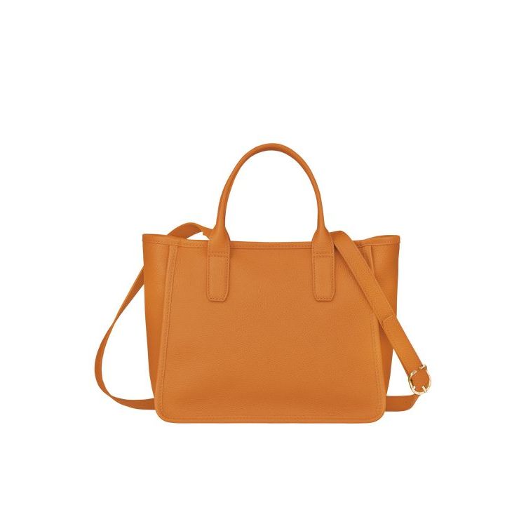 Sac À Main Longchamp Saffron Cuir Orange | 08796-RSYK