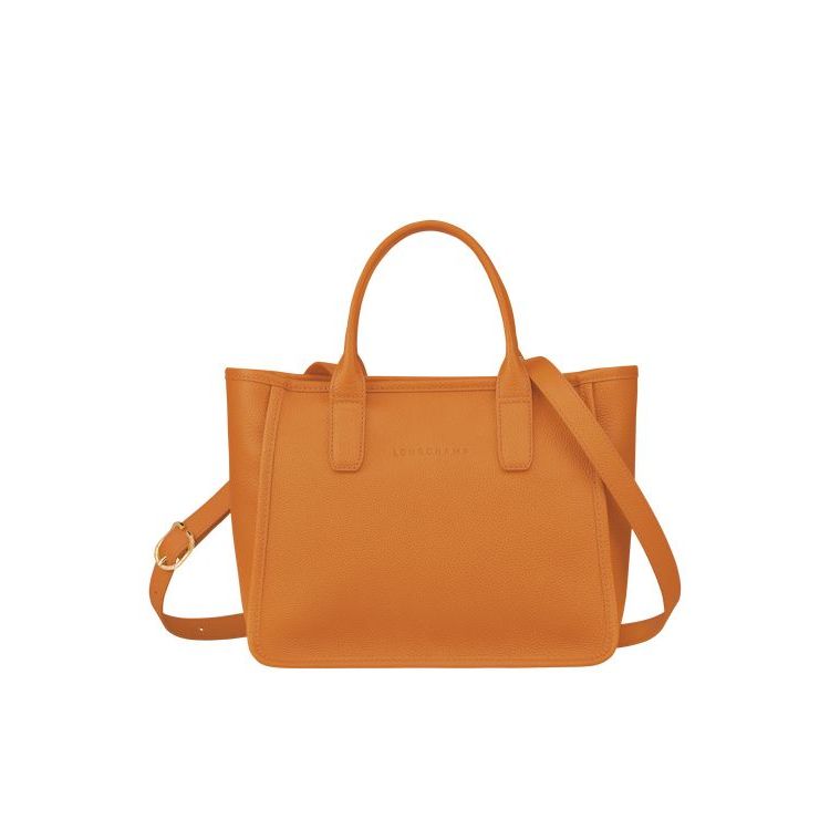 Sac À Main Longchamp Saffron Cuir Orange | 08796-RSYK