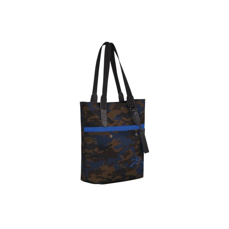 Sac À Main Longchamp Tote Tela Bleu Marine | 35824-ROZG