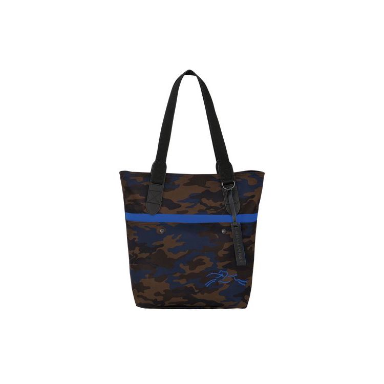 Sac À Main Longchamp Tote Tela Bleu Marine | 35824-ROZG