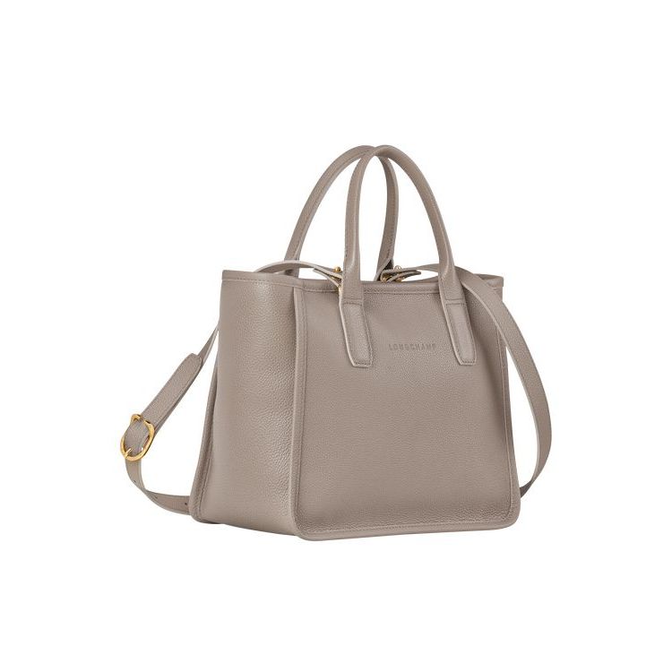 Sac À Main Longchamp Turtledove Cuir Grise | 01735-RGMO