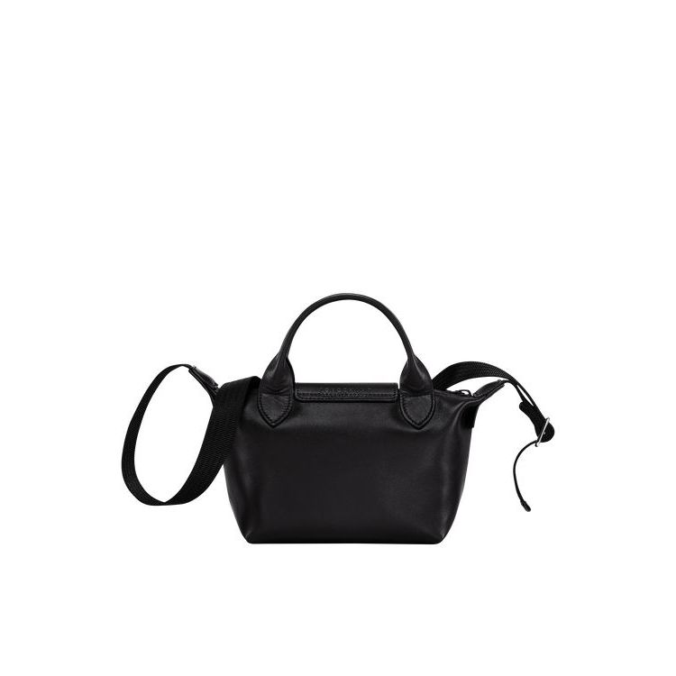 Sac À Main Longchamp Xs Cuir Noir | 87450-RTSM