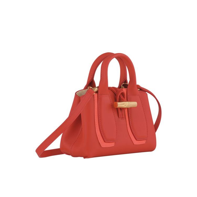 Sac À Main Longchamp Xs Cuir Rose | 54129-OMUA