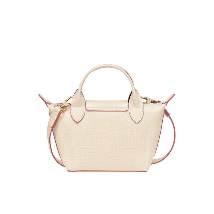 Sac À Main Longchamp Xs Ecru Cuir Beige | 15762-MFRS