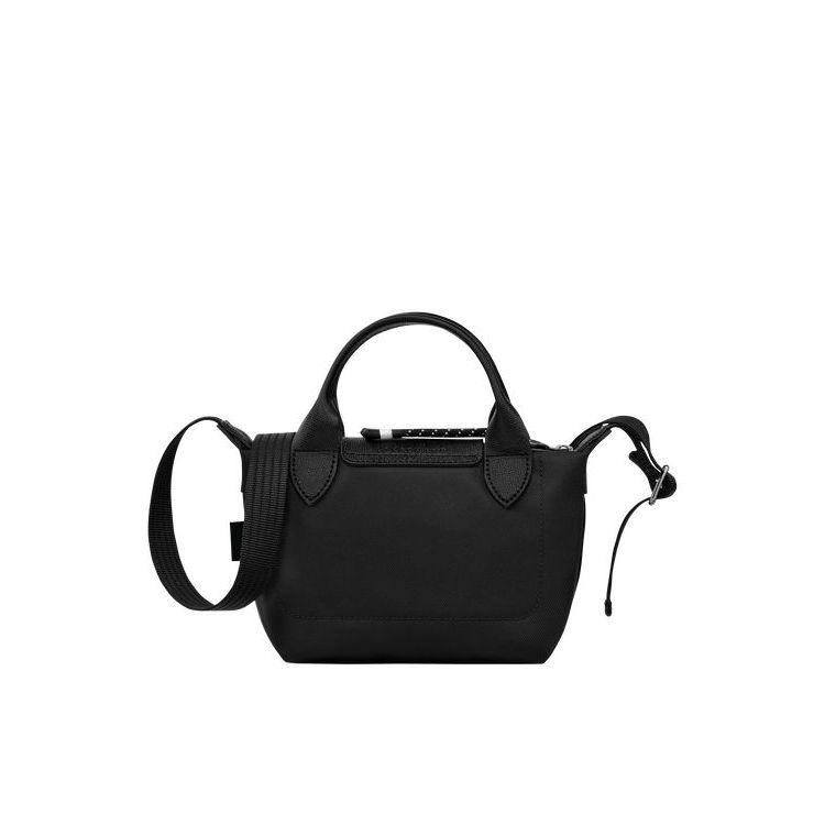 Sac À Main Longchamp Xs Recycled canvas Noir | 81932-WJDR