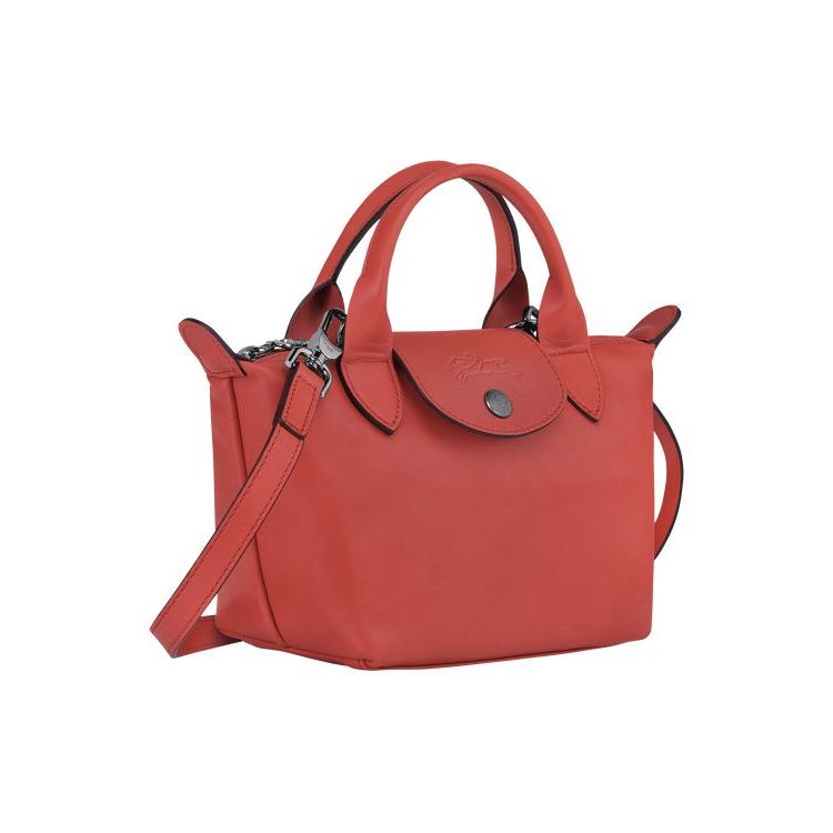 Sac À Main Longchamp Xs Terracotta Cuir Orange | 67923-HAEI