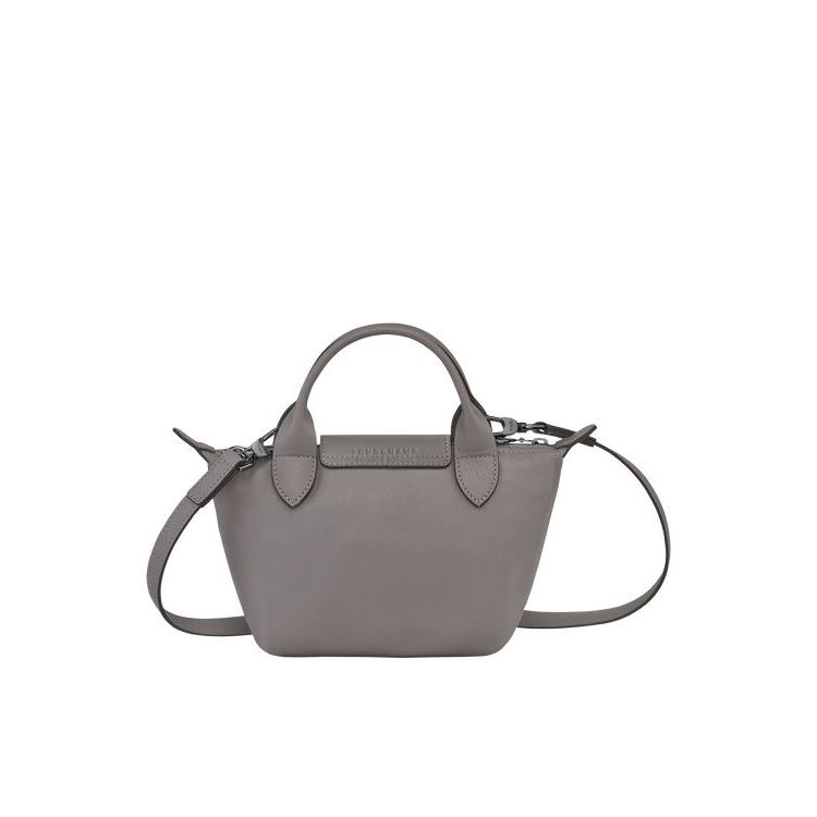 Sac À Main Longchamp Xs Turtledove Cuir Grise | 02584-JMHO