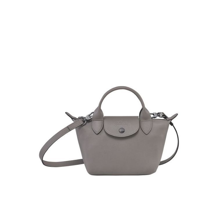 Sac À Main Longchamp Xs Turtledove Cuir Grise | 02584-JMHO