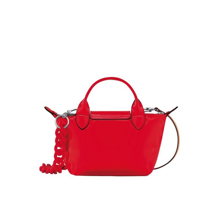 Sac À Main Longchamp Xs Vermilion Cuir Rouge | 78526-OQTH