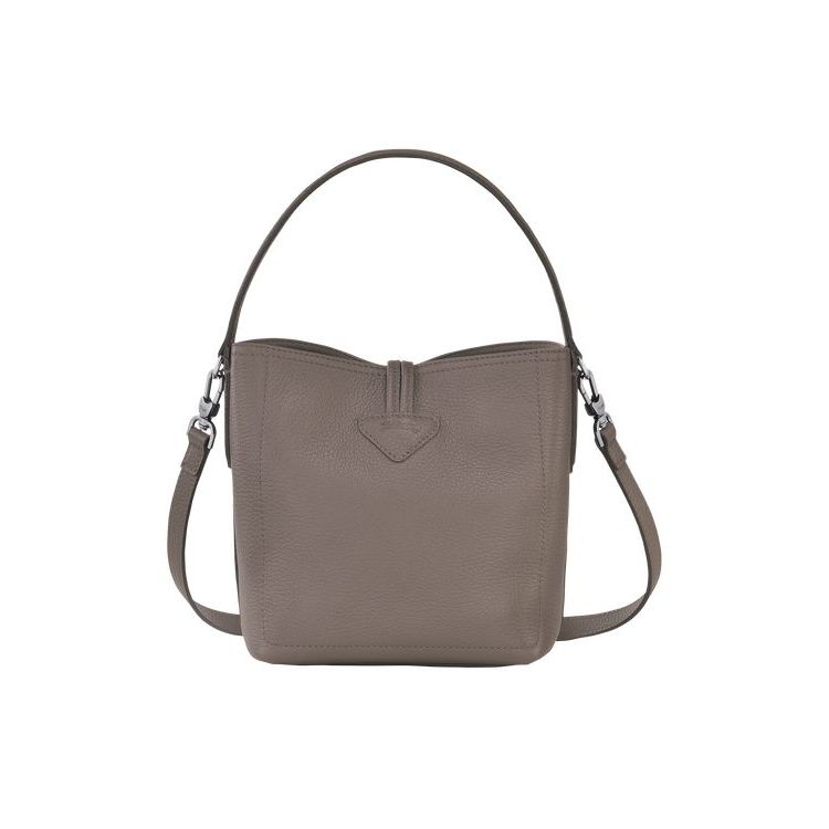 Sacs Crossbody Longchamp Bucket S Cuir Grise | 31705-QLCG