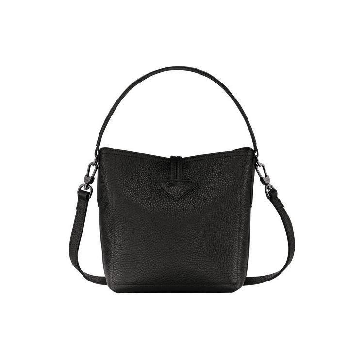 Sacs Crossbody Longchamp Bucket S Cuir Noir | 47582-TRNS