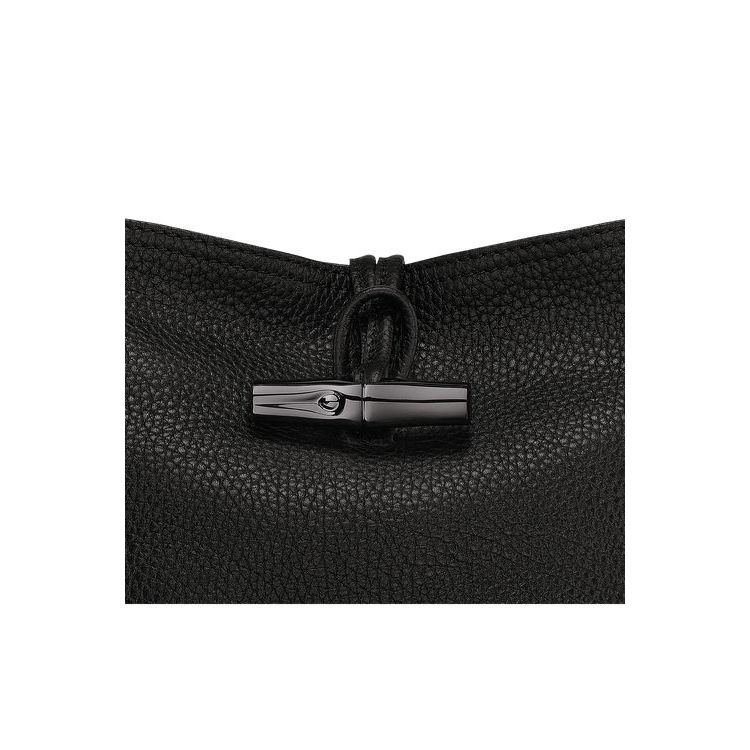 Sacs Crossbody Longchamp Bucket S Cuir Noir | 47582-TRNS