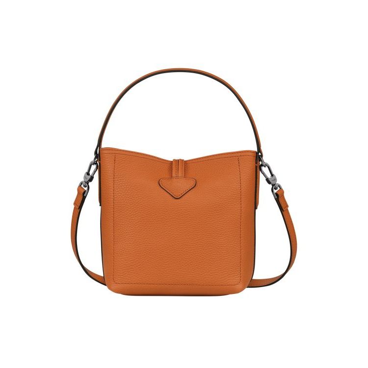 Sacs Crossbody Longchamp Bucket S Saffron Cuir Orange | 60935-VSNM