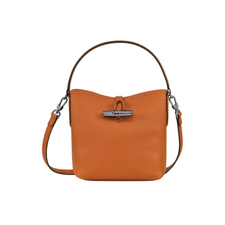 Sacs Crossbody Longchamp Bucket S Saffron Cuir Orange | 60935-VSNM