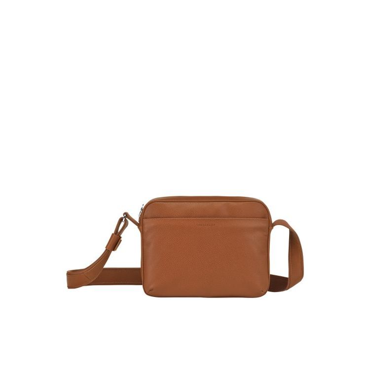 Sacs Crossbody Longchamp Caramel Cuir Marron | 48715-VPGN