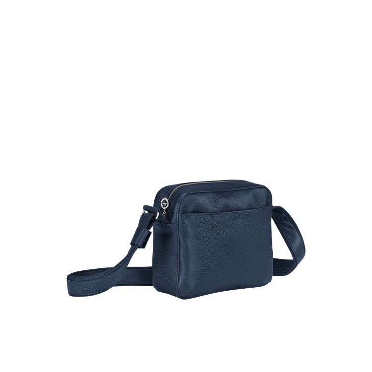 Sacs Crossbody Longchamp Cuir Bleu Marine | 48716-UEQP