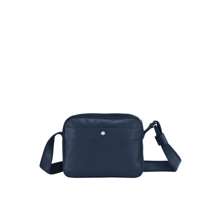 Sacs Crossbody Longchamp Cuir Bleu Marine | 48716-UEQP