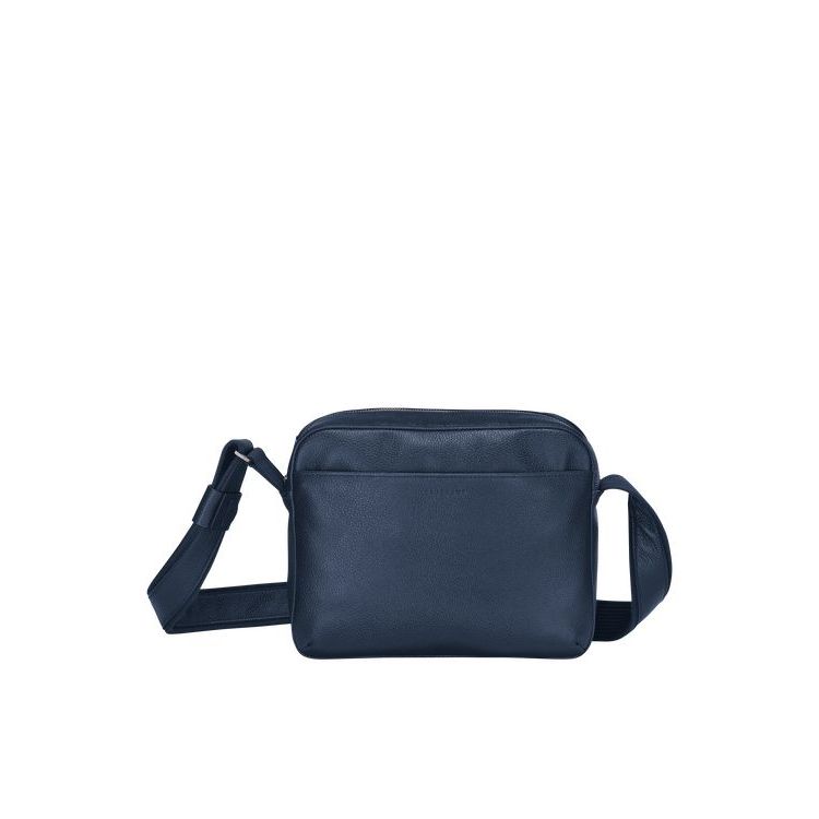 Sacs Crossbody Longchamp Cuir Bleu Marine | 48716-UEQP