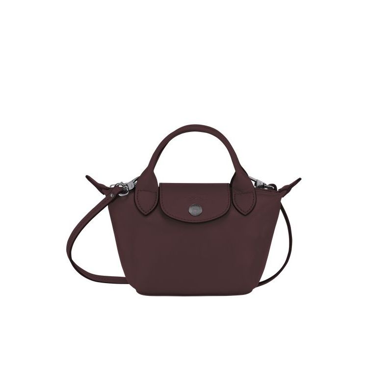 Sacs Crossbody Longchamp Cuir Bordeaux | 57106-TUIB