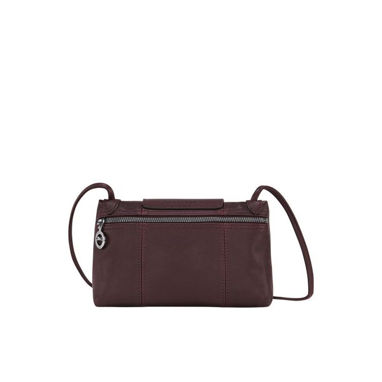 Sacs Crossbody Longchamp Cuir Bordeaux | 92654-FTBI