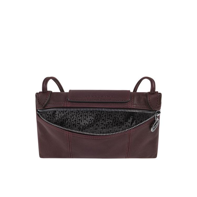 Sacs Crossbody Longchamp Cuir Bordeaux | 92654-FTBI