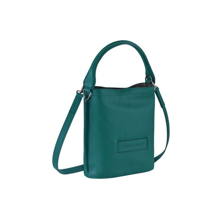 Sacs Crossbody Longchamp Cuir Grise Vert | 30142-APCD