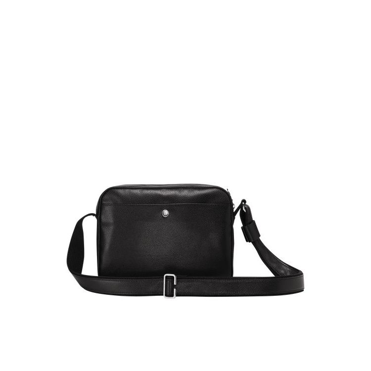 Sacs Crossbody Longchamp Cuir Noir | 24697-AHXP