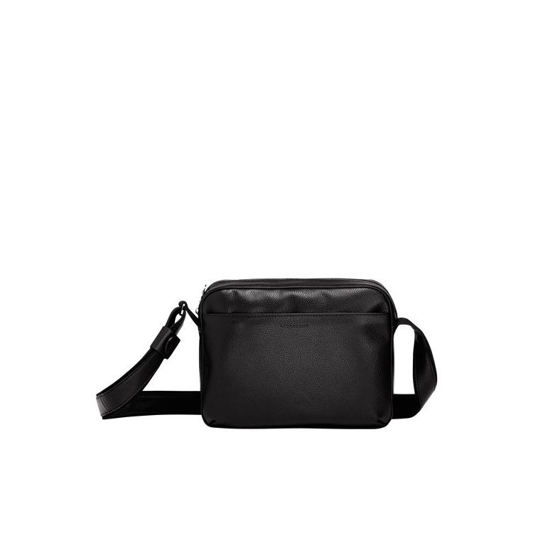 Sacs Crossbody Longchamp Cuir Noir | 24697-AHXP