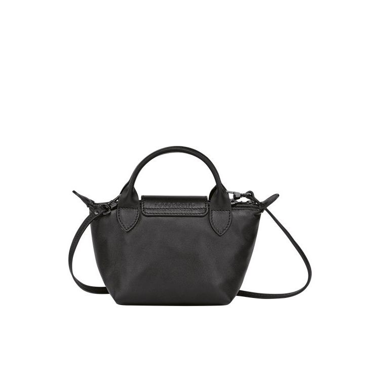 Sacs Crossbody Longchamp Cuir Noir | 65214-GCWO