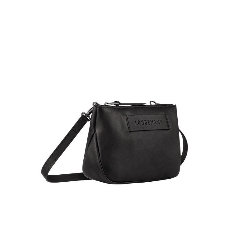 Sacs Crossbody Longchamp Cuir Noir | 79861-NQJU