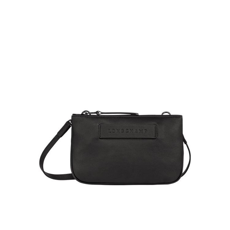 Sacs Crossbody Longchamp Cuir Noir | 79861-NQJU