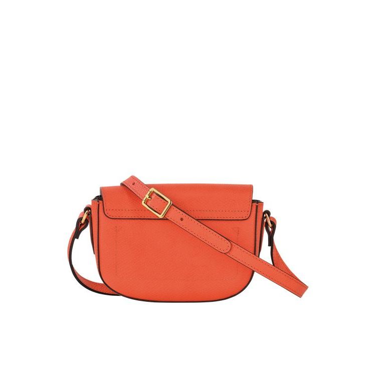 Sacs Crossbody Longchamp Cuir Orange | 42195-ADKV