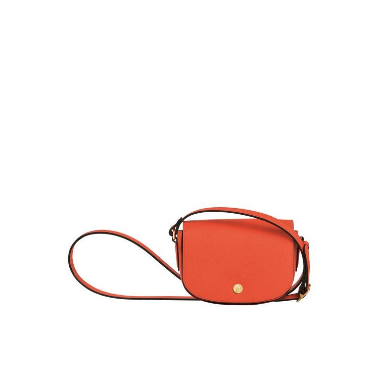 Sacs Crossbody Longchamp Cuir Orange | 42195-ADKV