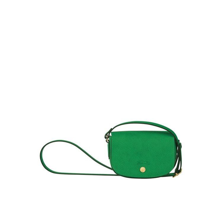 Sacs Crossbody Longchamp Cuir Vert | 23864-JIHN