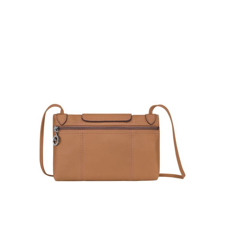 Sacs Crossbody Longchamp Hazelnut Cuir Beige | 01548-HLFX