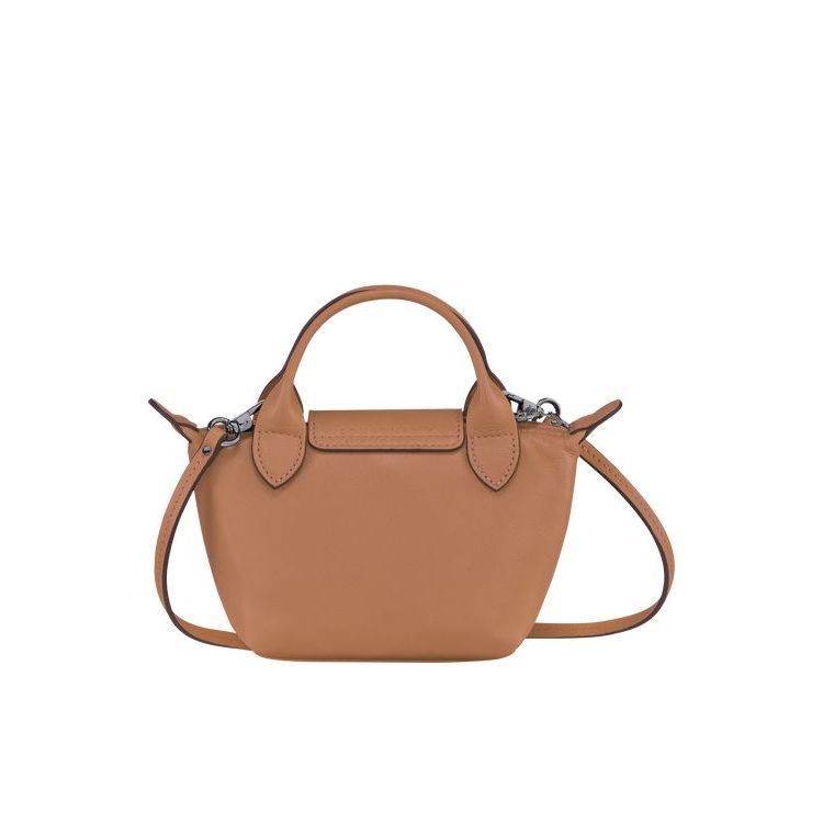 Sacs Crossbody Longchamp Hazelnut Cuir Beige | 94261-VZHS