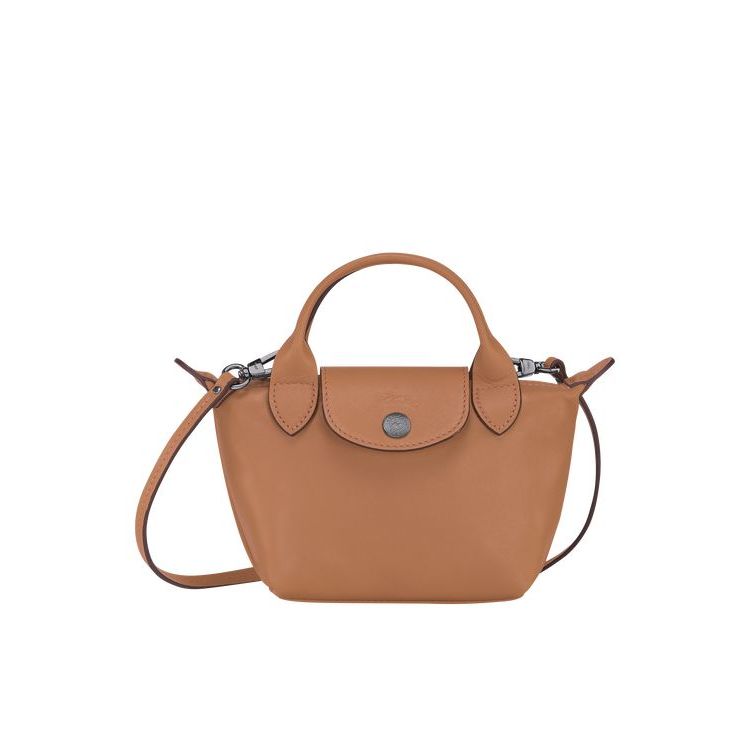 Sacs Crossbody Longchamp Hazelnut Cuir Beige | 94261-VZHS