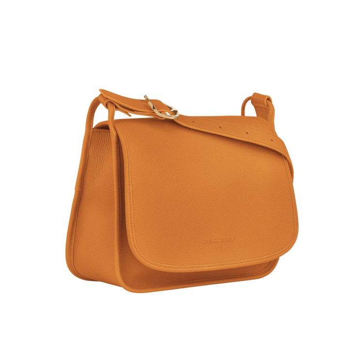 Sacs Crossbody Longchamp L Saffron Cuir Orange | 50264-EMKP