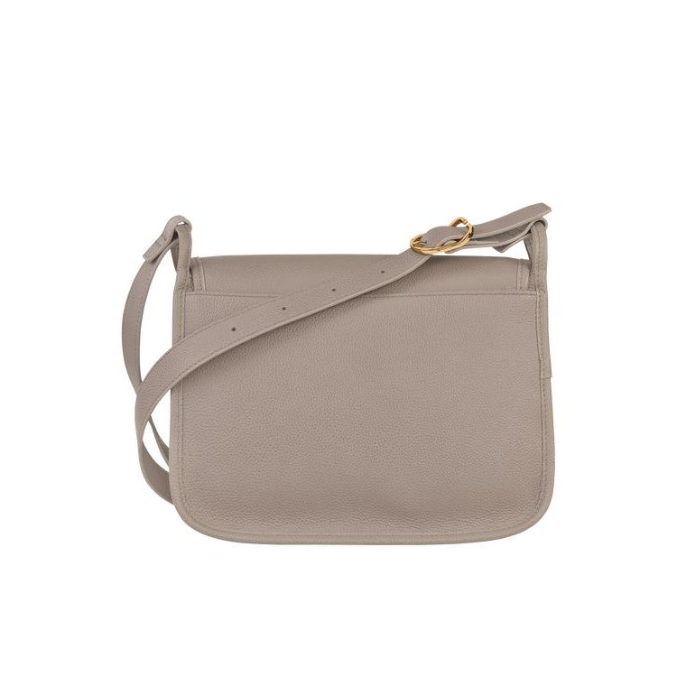 Sacs Crossbody Longchamp L Turtledove Cuir Grise | 58401-IVLH