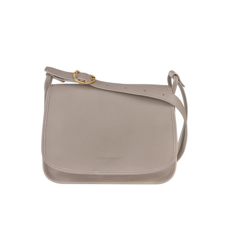 Sacs Crossbody Longchamp L Turtledove Cuir Grise | 58401-IVLH