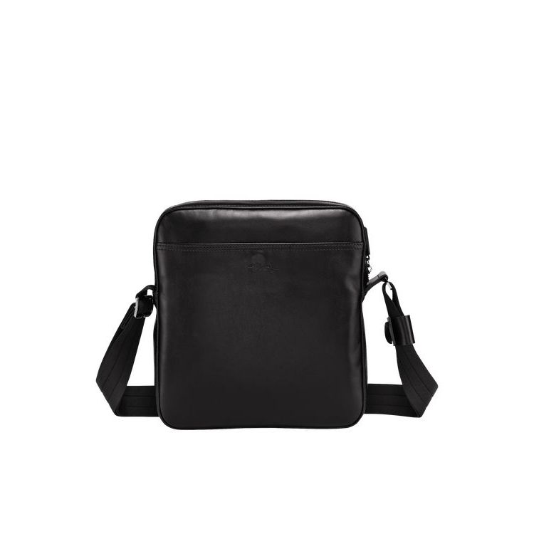 Sacs Crossbody Longchamp M Cuir Noir | 04937-TXER