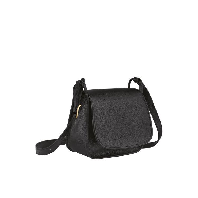 Sacs Crossbody Longchamp M Cuir Noir | 71349-EYGV