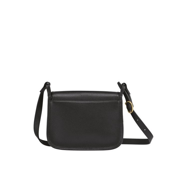 Sacs Crossbody Longchamp M Cuir Noir | 71349-EYGV