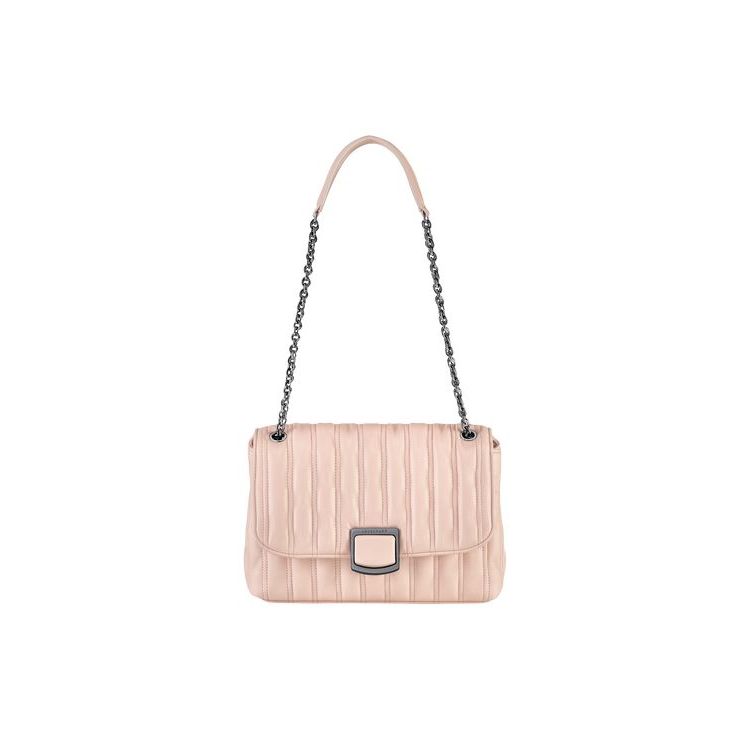 Sacs Crossbody Longchamp M Powder Cuir Rose | 39275-XQTO