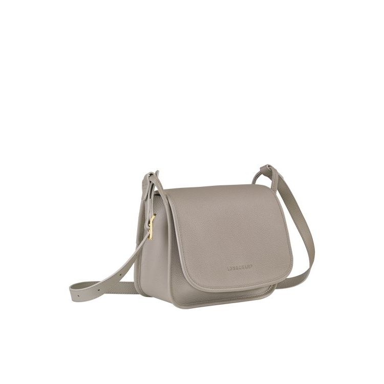 Sacs Crossbody Longchamp M Turtledove Cuir Grise | 35928-RSJF