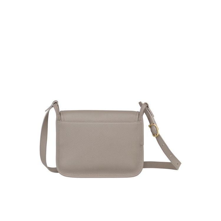 Sacs Crossbody Longchamp M Turtledove Cuir Grise | 35928-RSJF