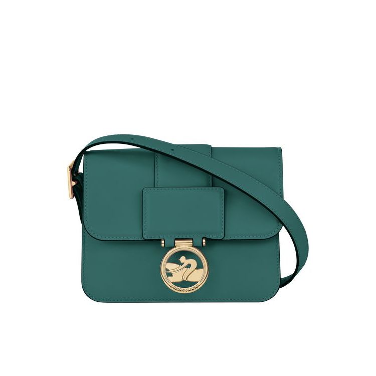 Sacs Crossbody Longchamp S Cuir Grise Vert | 52307-HQZT