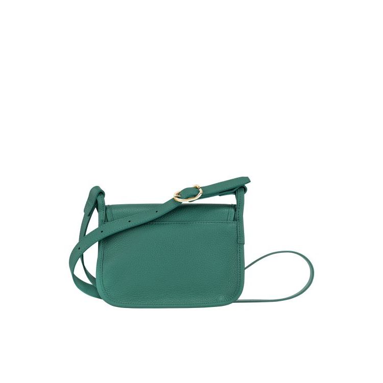 Sacs Crossbody Longchamp S Cuir Grise Vert | 96123-OLSZ