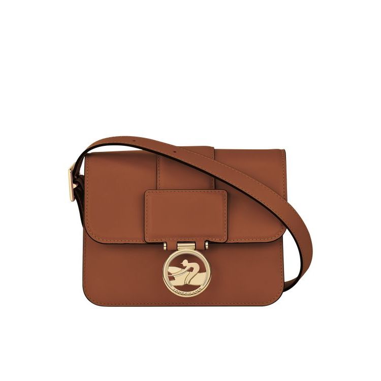 Sacs Crossbody Longchamp S Cuir Marron | 09358-FCHL