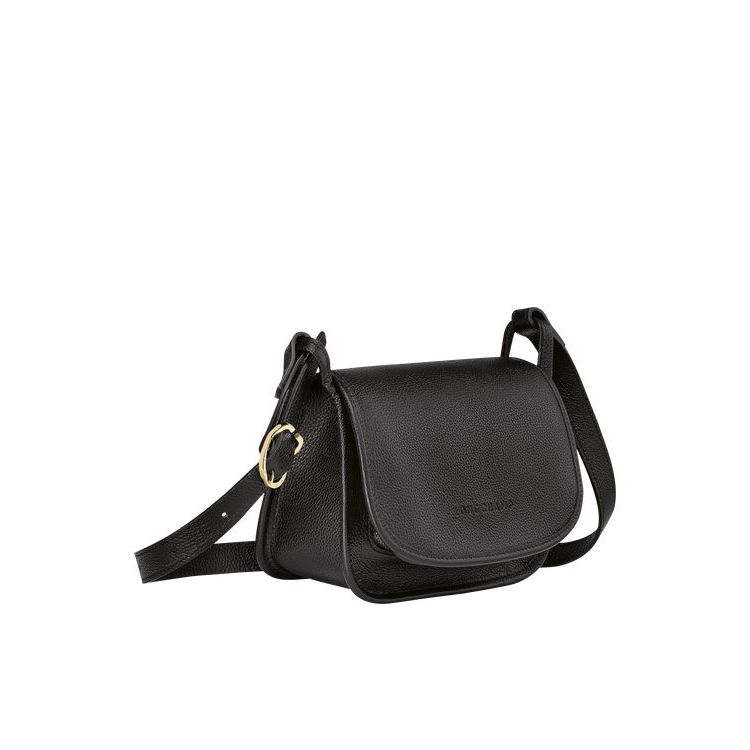 Sacs Crossbody Longchamp S Cuir Noir | 92563-WHVJ